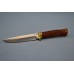 Нож "Беркут" (440C, художественное литье латунь перед, бубинга, резной)