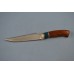 Нож "Гепард" (440C, литье мельхиор перед, стабилизированное дерево, бубинга, резной)