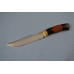 Нож "Медведь" (95Х18, художественное литье латунь перед, мореный граб, бубинга, резной)