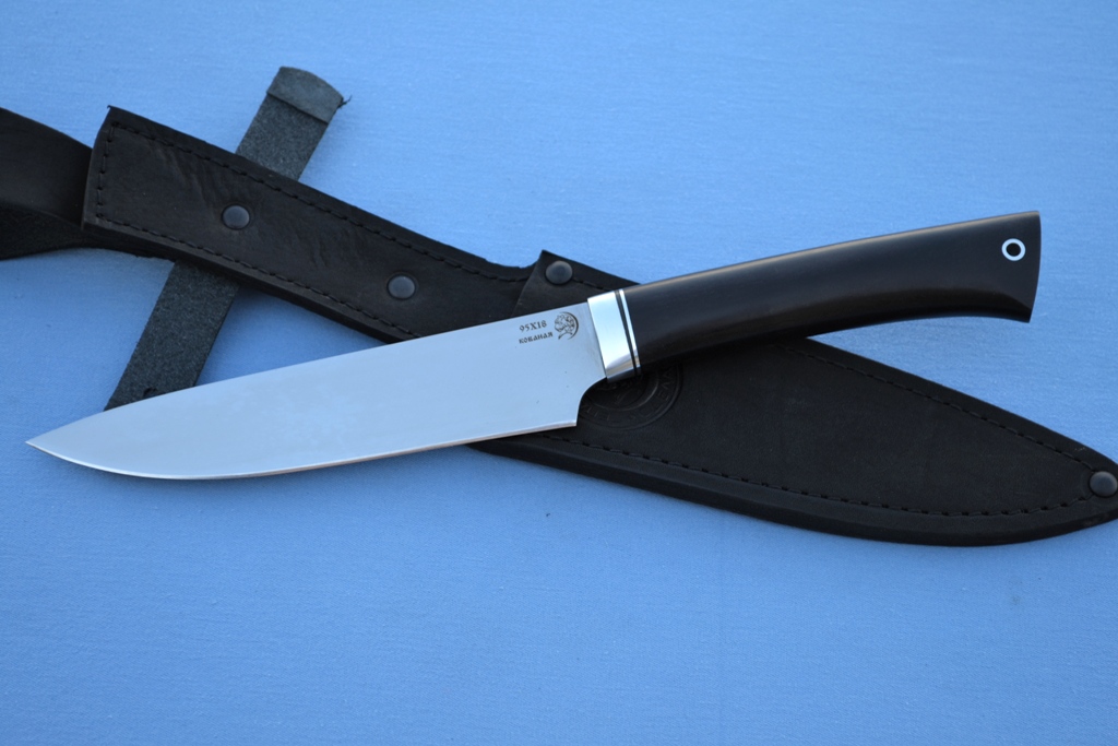 Нож "Шеф-повар-2" (95Х18, мореный граб)
