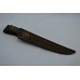 Нож "Танто" (95Х18, литье латунь перед, бубинга, мореный граб, резной)