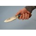 Нож "Куница" (9ХС, стабилизированная карельская береза, бубинга)