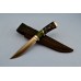 Нож "Беркут" (Булат, стабилизированная карельская береза, мореный граб, инкрустация серебром)