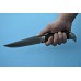 Нож "Гепард" (Булат, художественное литье мельхиор, мореный граб, резной)