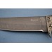 Нож "Грибник" (Булат, художественное литье мельхиор (перед), мореный граб, оружейная насечка)