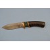 Нож "Куница" (Булат, стабилизированная карельская береза, венге, резной)