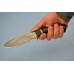 Нож "Куница" (Булат, стабилизированная карельская береза, венге, резной)