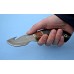 Нож "Скиннер" (Булат, бубинга, резной, мореный граб)
