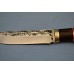 Нож "Мангуст" (Х12МФ, художественное литье мельхиор, венге)