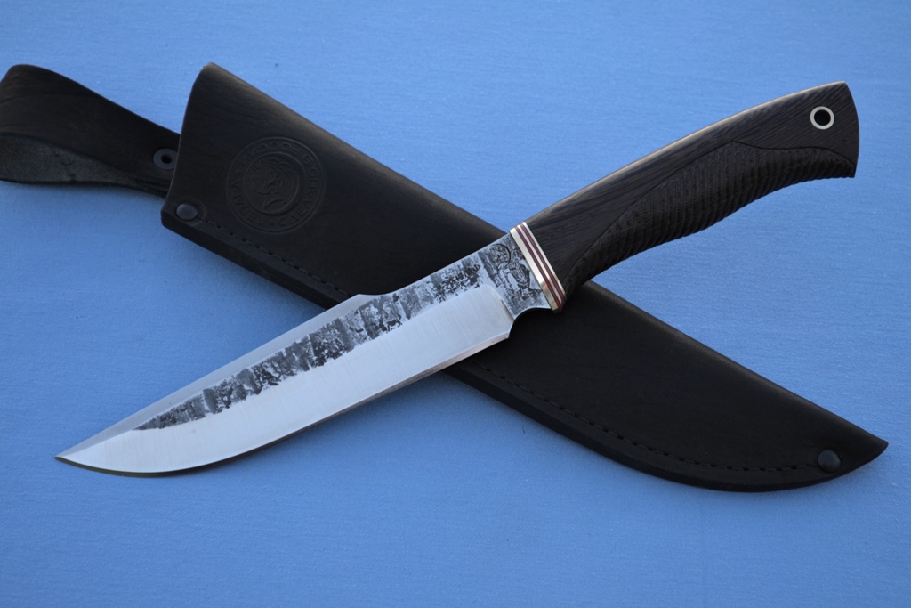 Нож "Медведь" (Х12МФ, венге, резной)