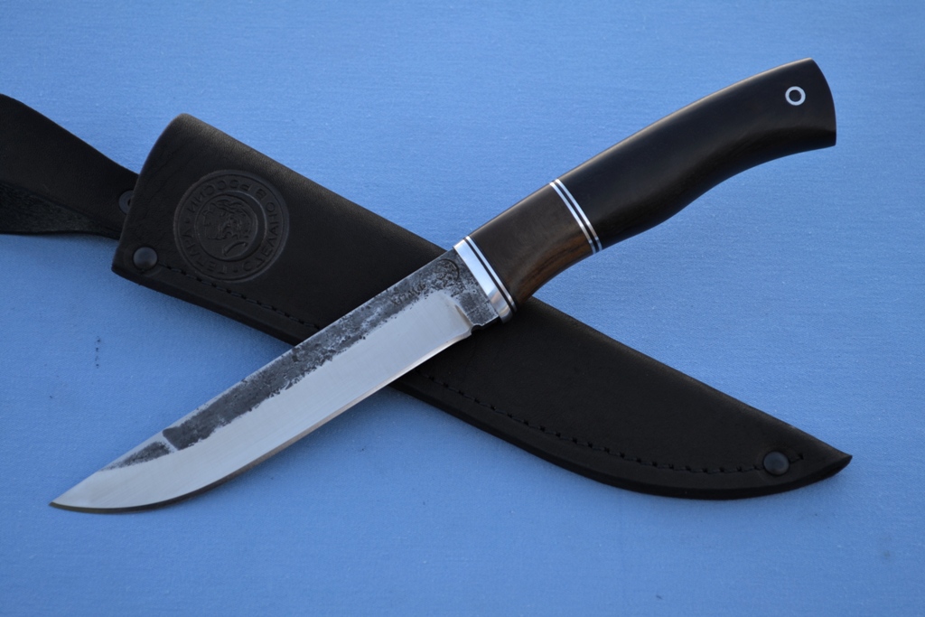 Нож "Волк" (Х12МФ, текстолит, мореный граб)