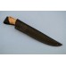 Нож "Рысь" (ХВ5, карельская береза, бубинга, резной)