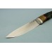 Нож "Рысь" (BOHLER M390 MICROCLEAN, титан, текстолит, стабилизированная карельская береза, резной)
