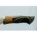 Нож "Рысь" (BOHLER M390 MICROCLEAN, титан, текстолит, стабилизированная карельская береза, резной)